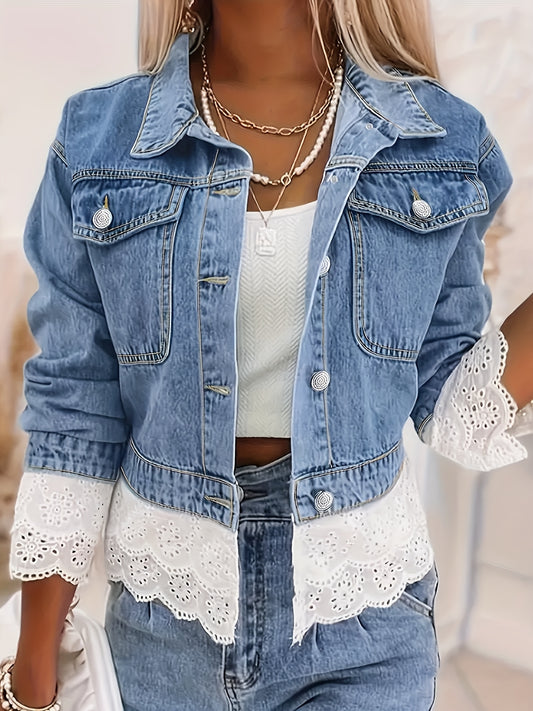 Women's Versatile Denim Pullover Jacket – Blue / Sizes 0XL–4XL – Blue option – main product image