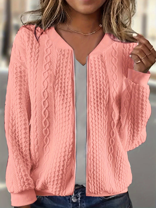 Women's Versatile Zip-Up Jacket – Sizes 1XL–5XL – main product image