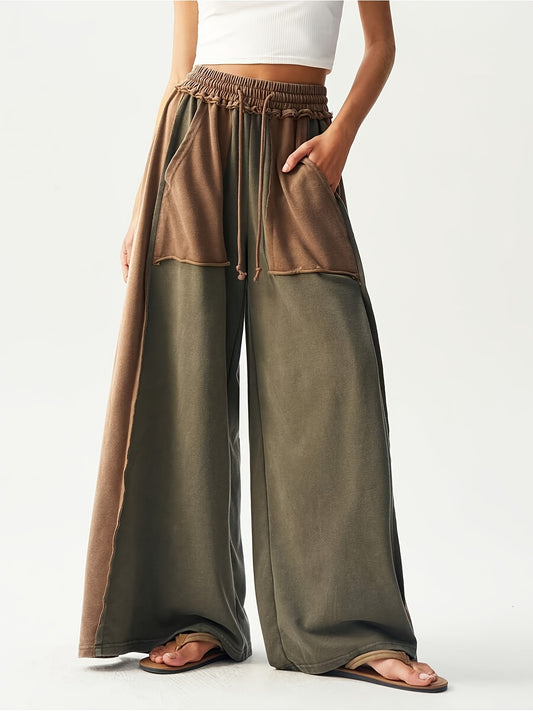Women's Wide Leg Pants - Stretch Wide leg 69 – Black option – main product image
