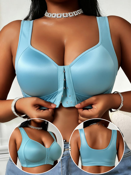 Women’s Wireless Seamless Bra - Soft Everyday Support – 5-Color Selection – Blue option – main product image