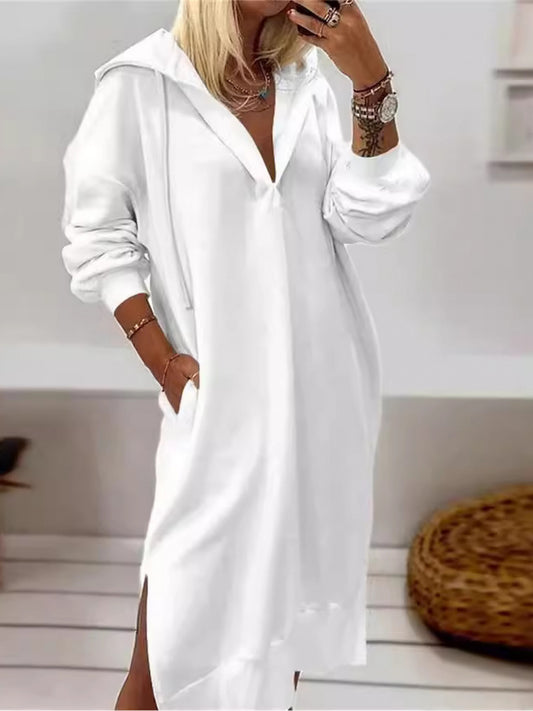 Women's Women's Dress - Solid Color – Regular Fit – White option – main product image