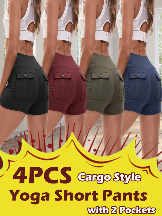 Women's Workout Shorts - Stretch Comfort – 10-Variant Selection – Black option – main product image